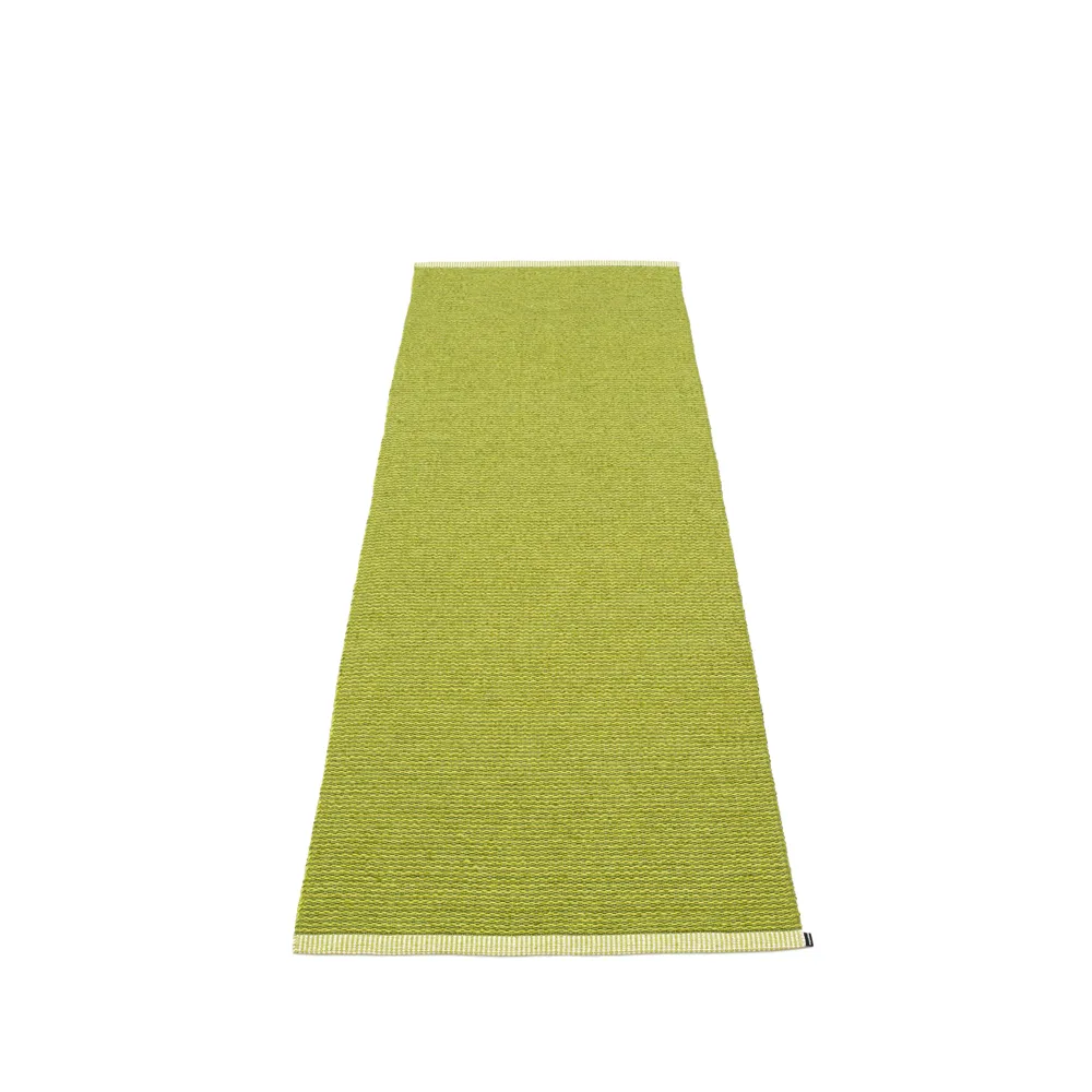 Mono gångmatta olive/lime, 85x160 cm Pappelina