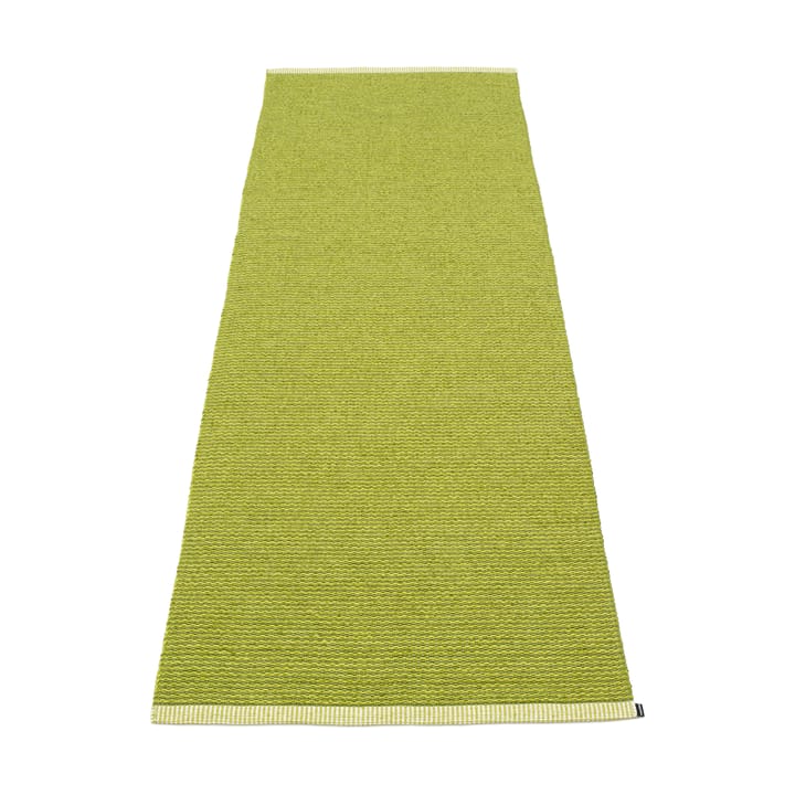 Mono gångmatta olive/lime, 85x260 cm Pappelina