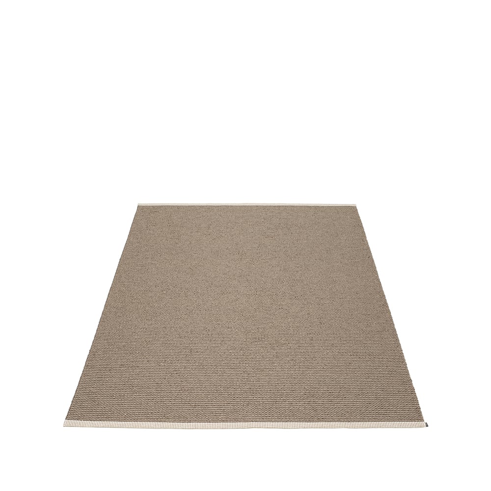 Pappelina Mono matta dark mud/mud, 230x320 cm | Skandinavisk Design | Plastmattor | Brun