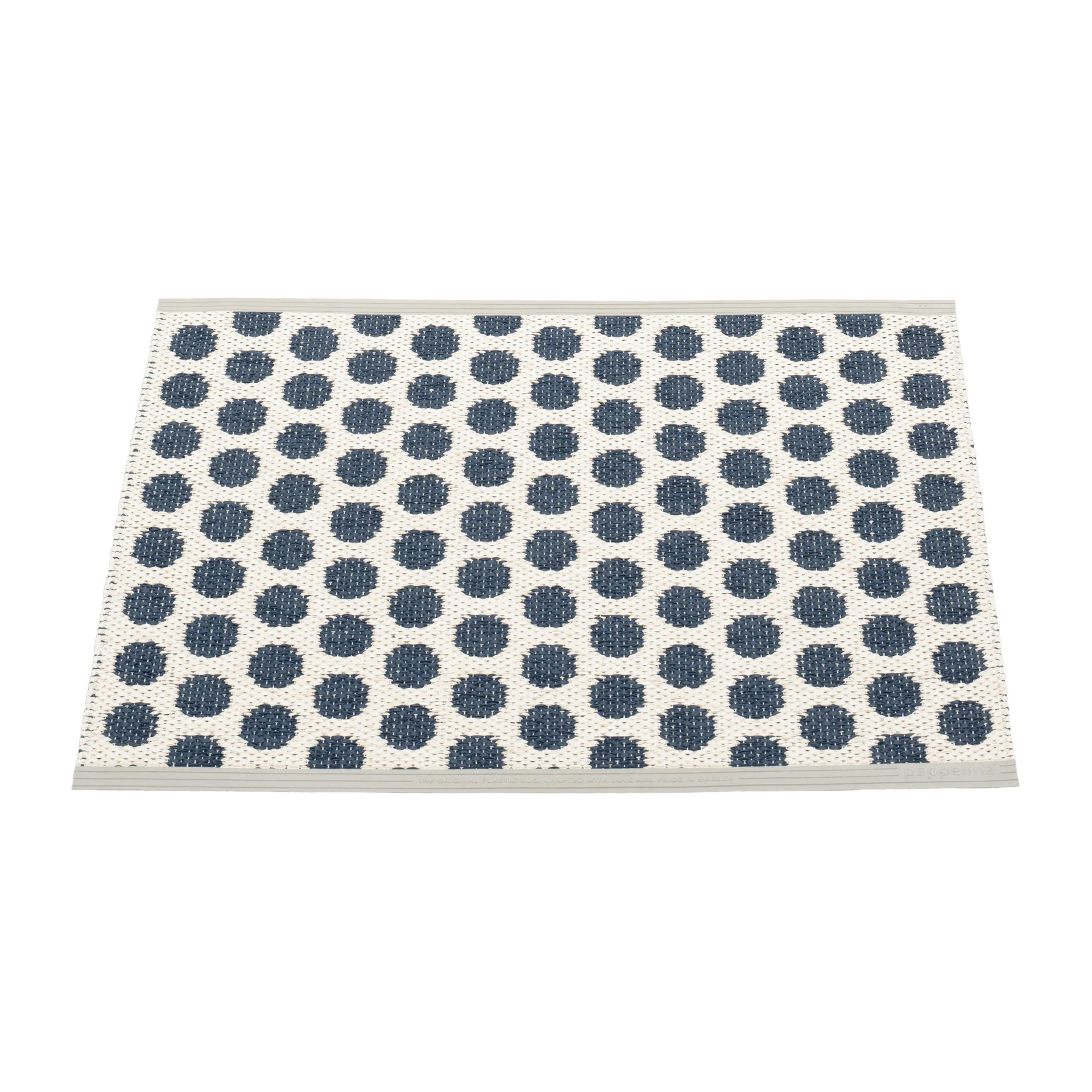 Noa badrumsmatta, Dark blue-vanilla, 50x70 cm Pappelina