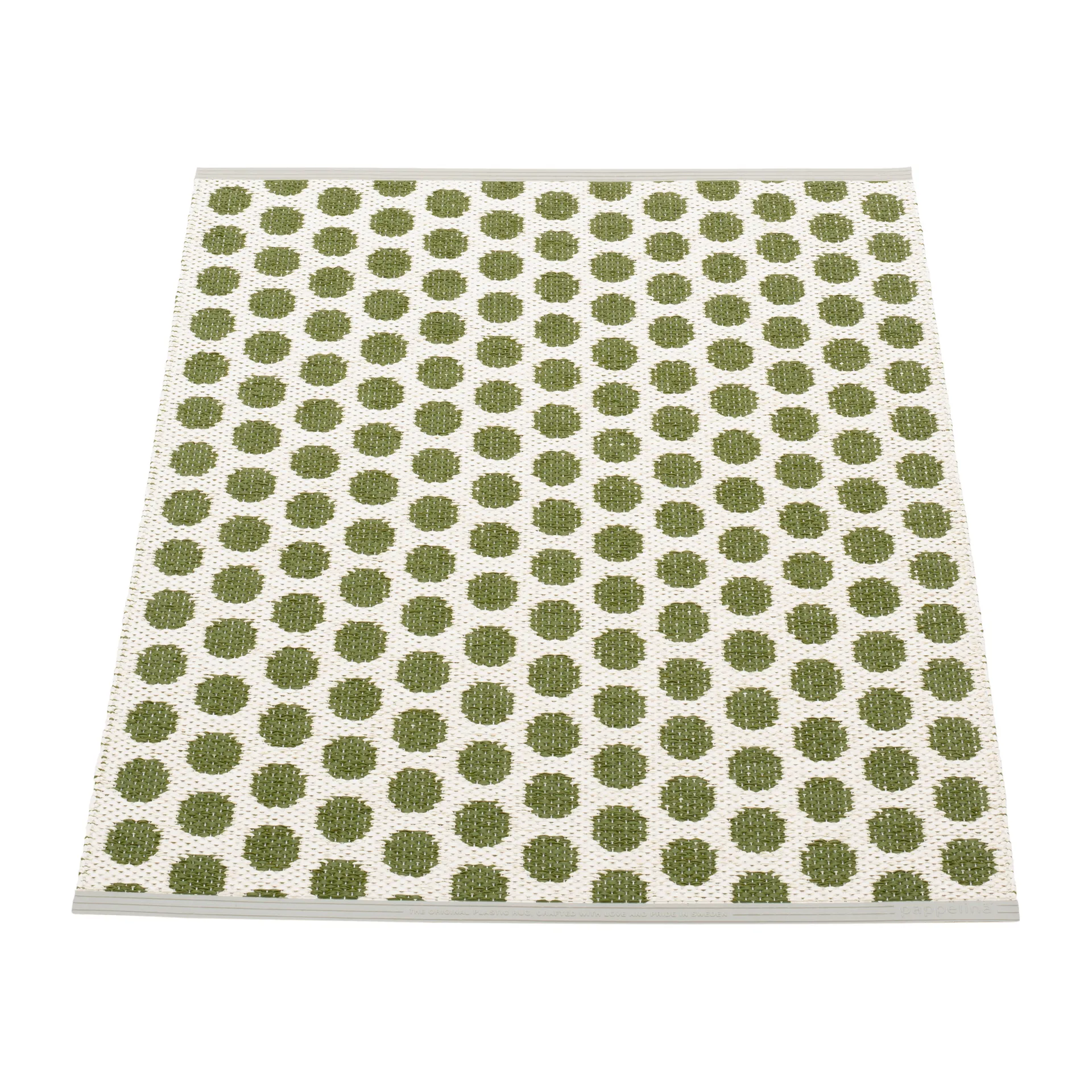 Noa badrumsmatta, Dark olive-vanilla, 70x90 cm Pappelina