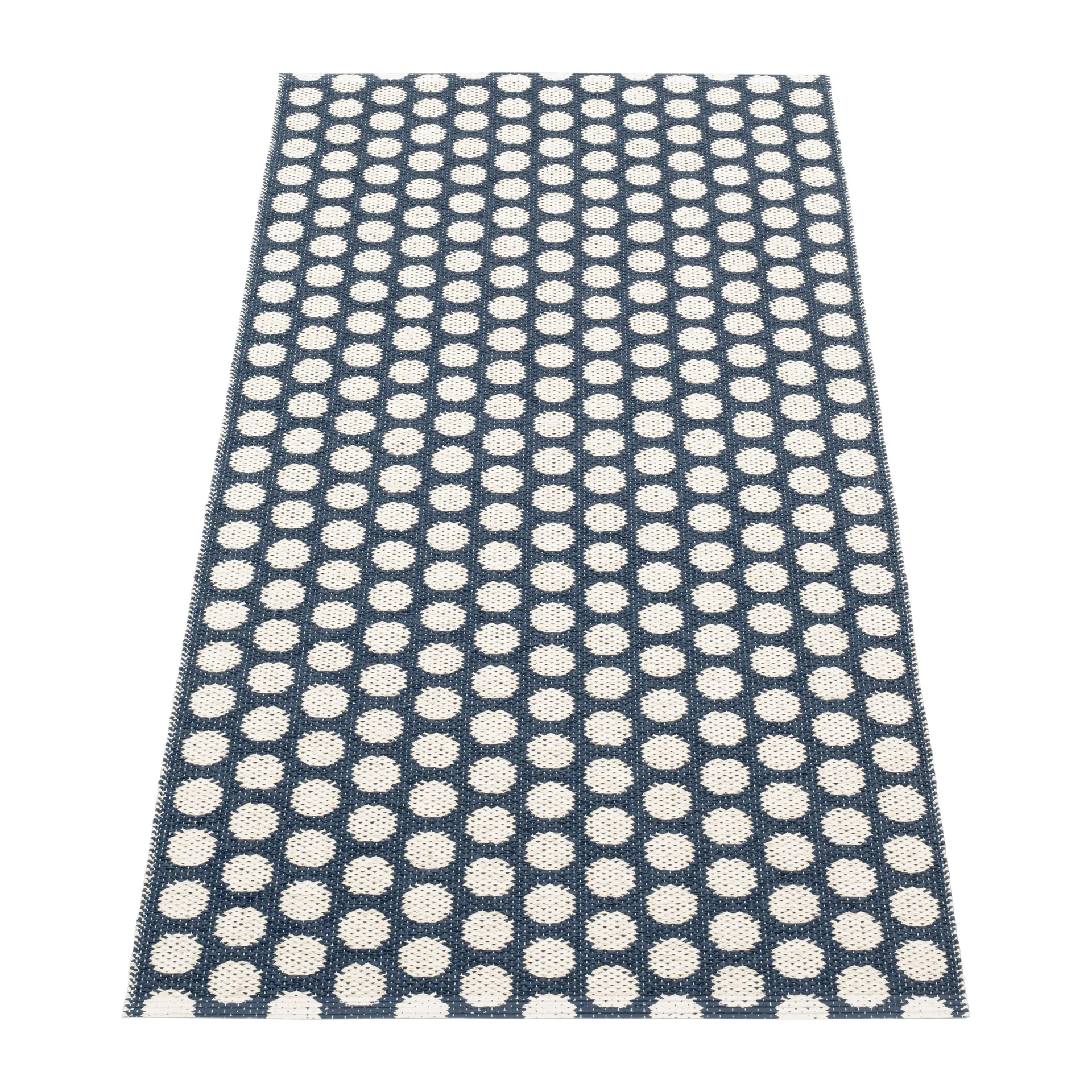 Noa gångmatta, Dark blue-vanilla, 70x150 cm Pappelina