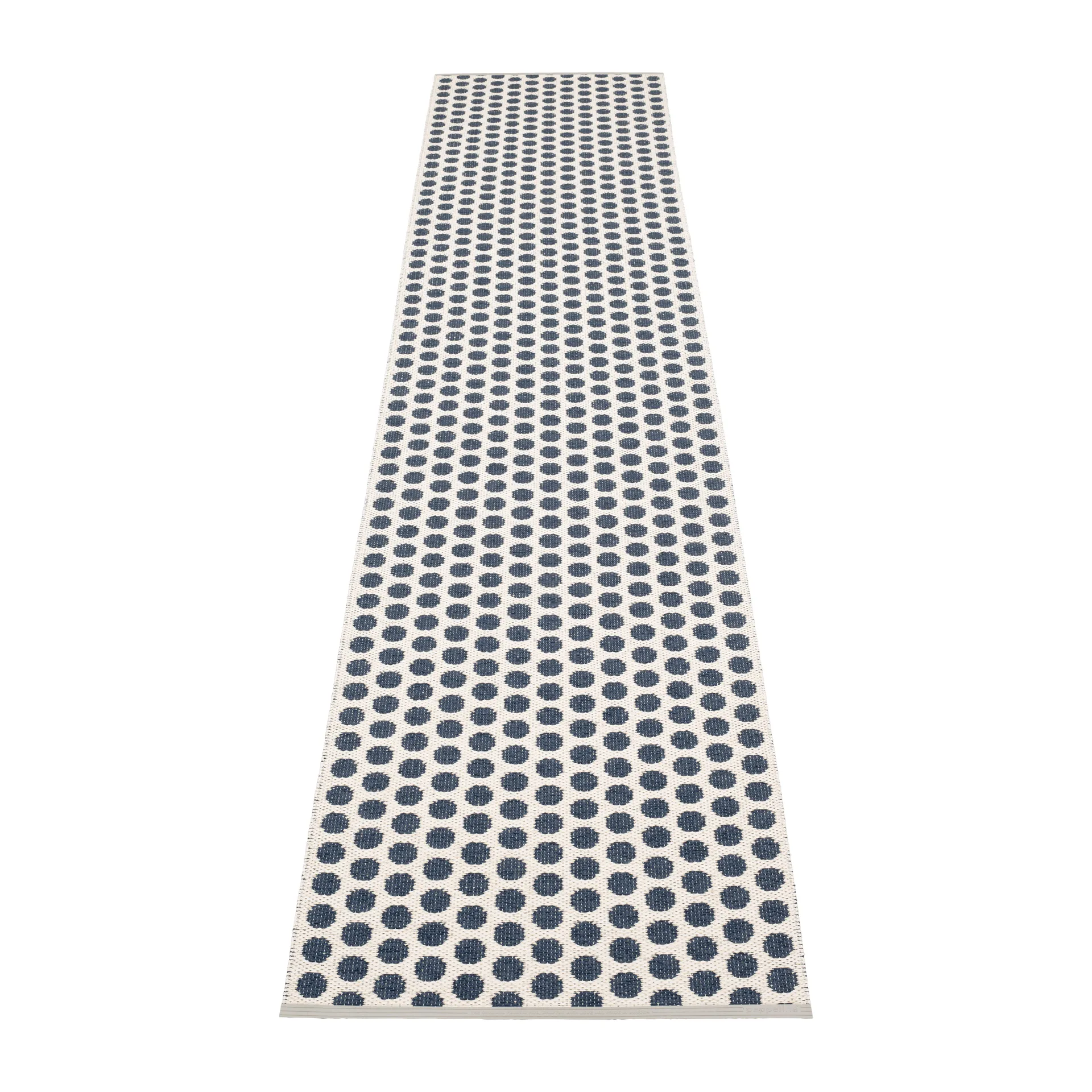 Noa gångmatta, Dark blue-vanilla, 70x350 cm Pappelina