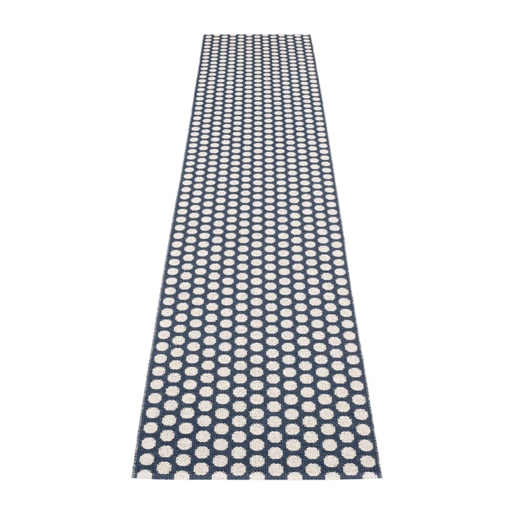 Noa gångmatta, Dark blue-vanilla, 70x350 cm Pappelina