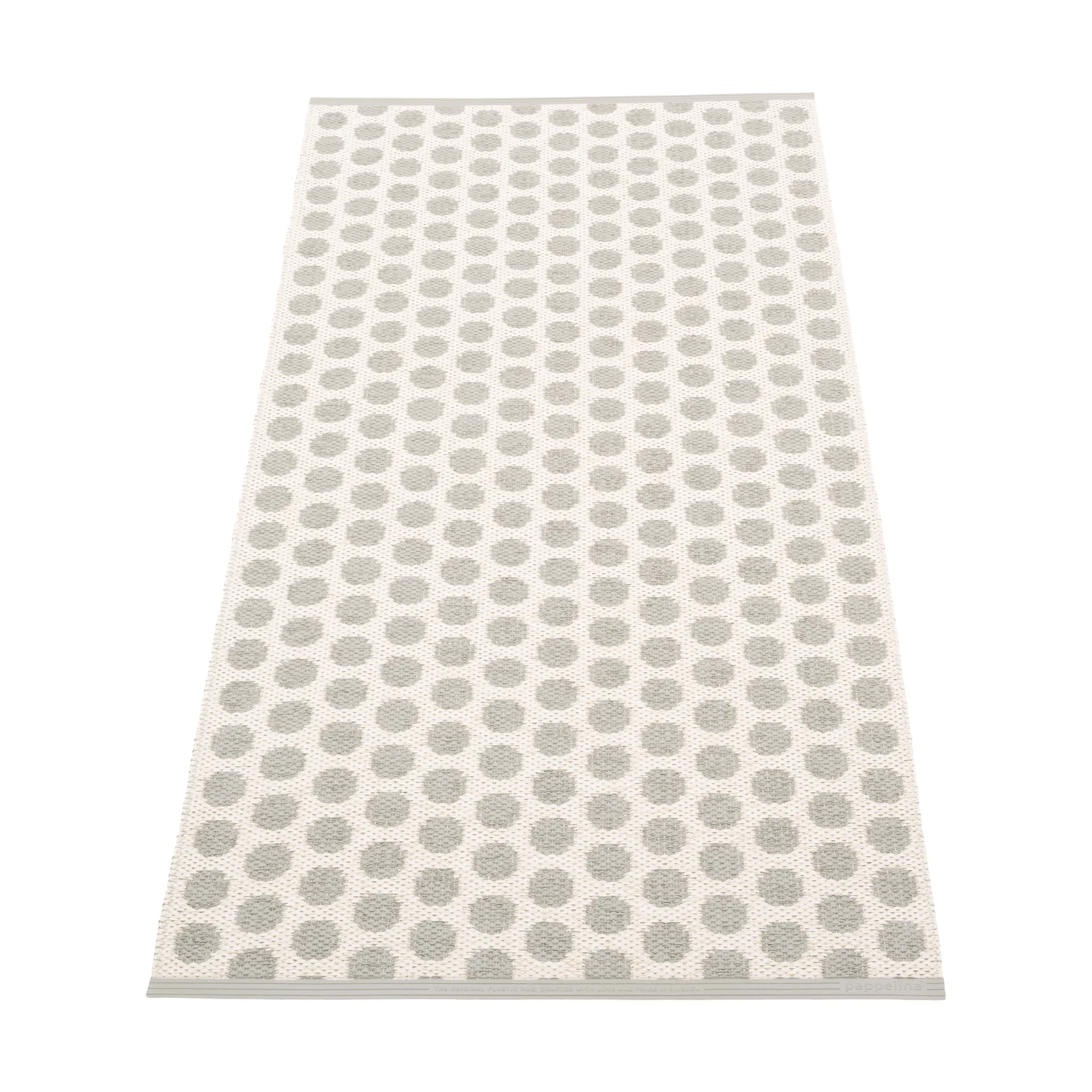 Noa gångmatta, Warm grey/grey stripes, 70x150 cm Pappelina