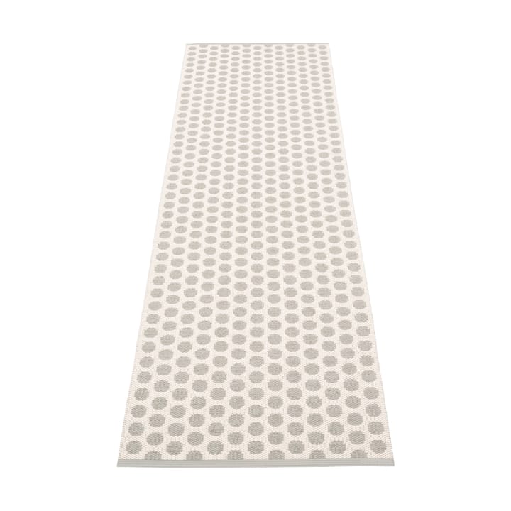 Noa gångmatta - Warm grey/grey stripes, 70x250 cm - Pappelina