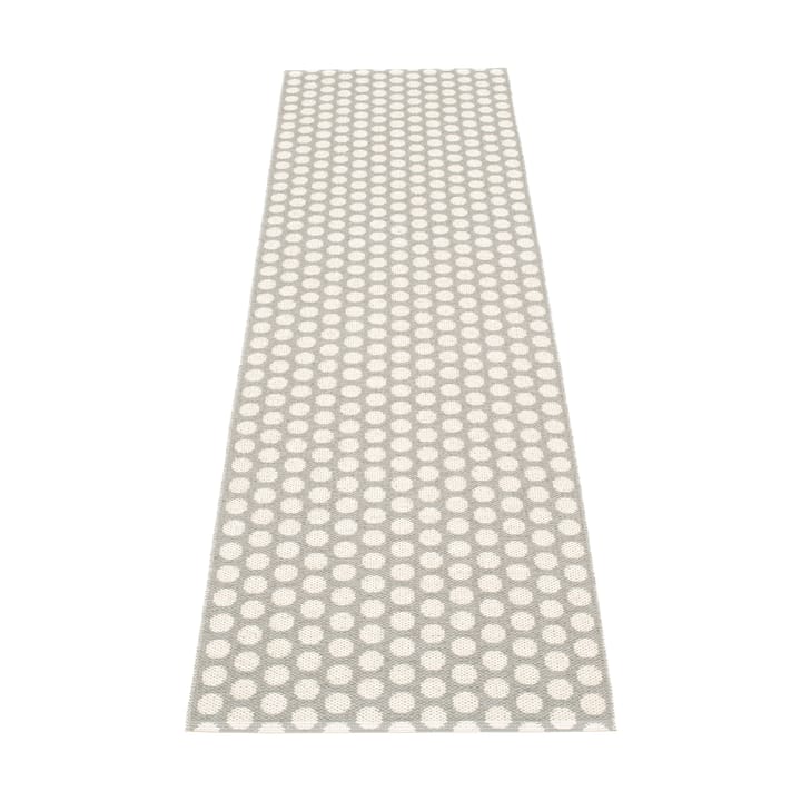 Noa gångmatta, Warm grey/grey stripes, 70x250 cm Pappelina