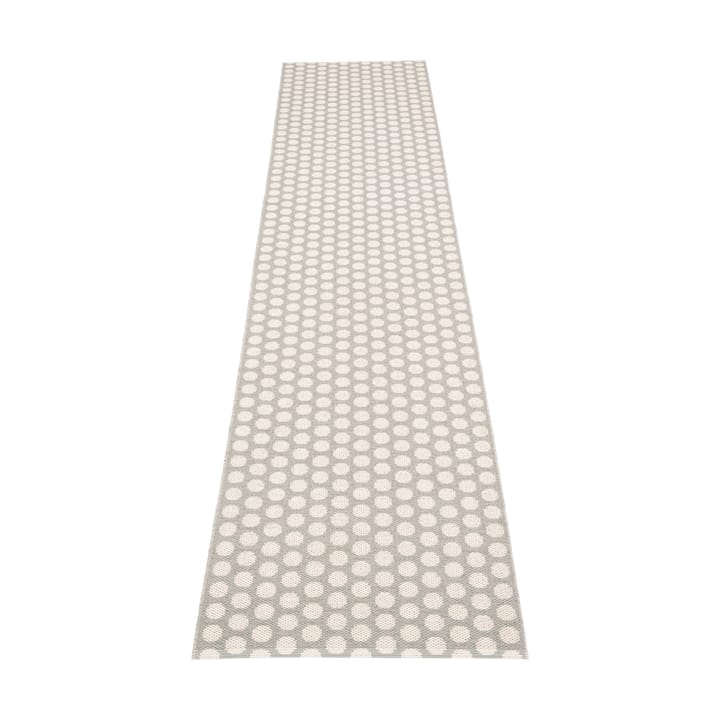 Noa gångmatta, Warm grey/grey stripes, 70x350 cm Pappelina