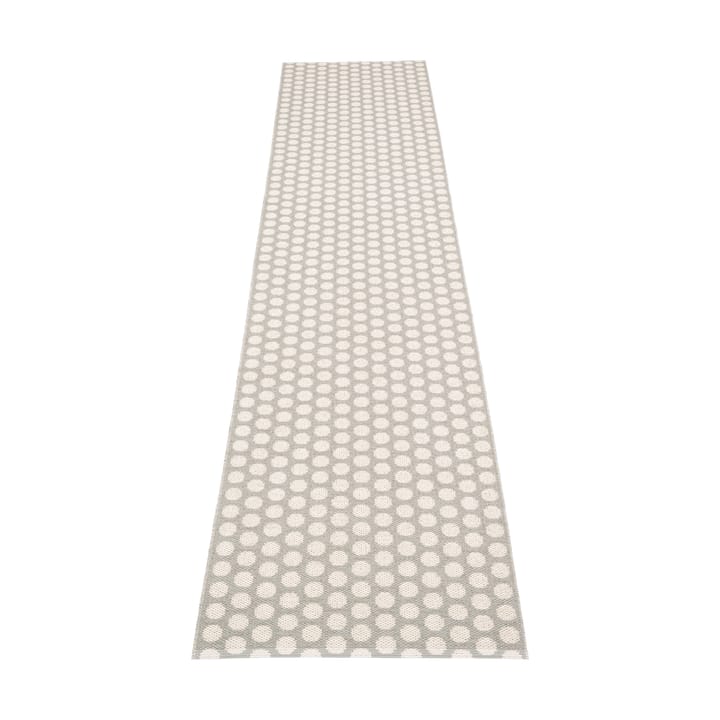 Noa gångmatta - Warm grey/grey stripes, 70x350 cm - Pappelina