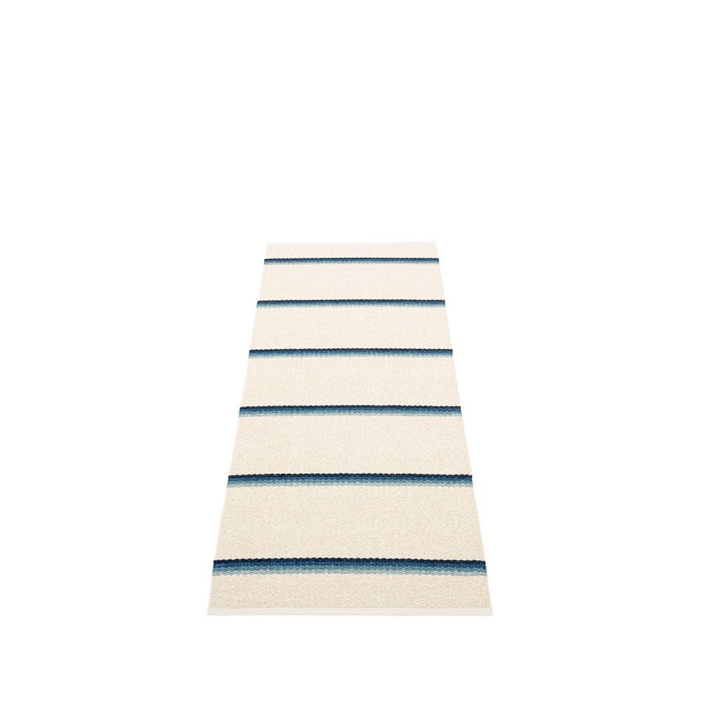 Pappelina Olle gångmatta blue, 70x180 cm | Skandinavisk Design | Plastmattor | Blå