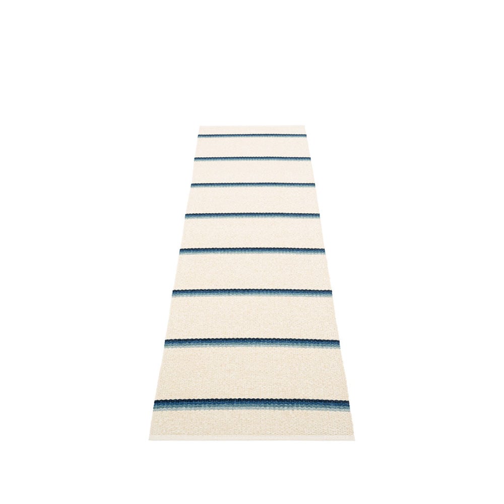 Pappelina Olle gångmatta blue, 70x240 cm | Skandinavisk Design | Plastmattor | Blå