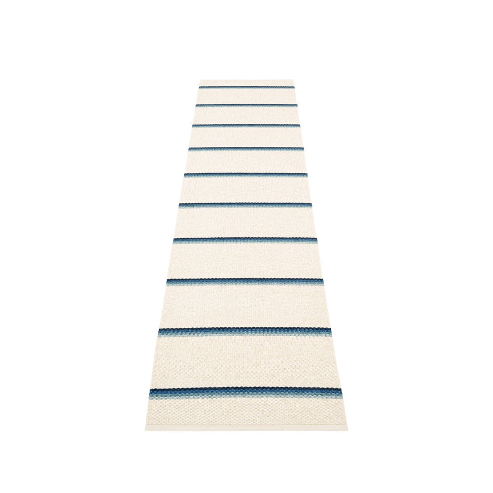 Pappelina Olle gångmatta blue, 70x300 cm | Skandinavisk Design | Plastmattor | Blå