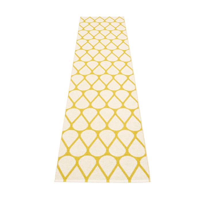 Otis gångmatta, mustard/vanilla, 70x320 cm Pappelina