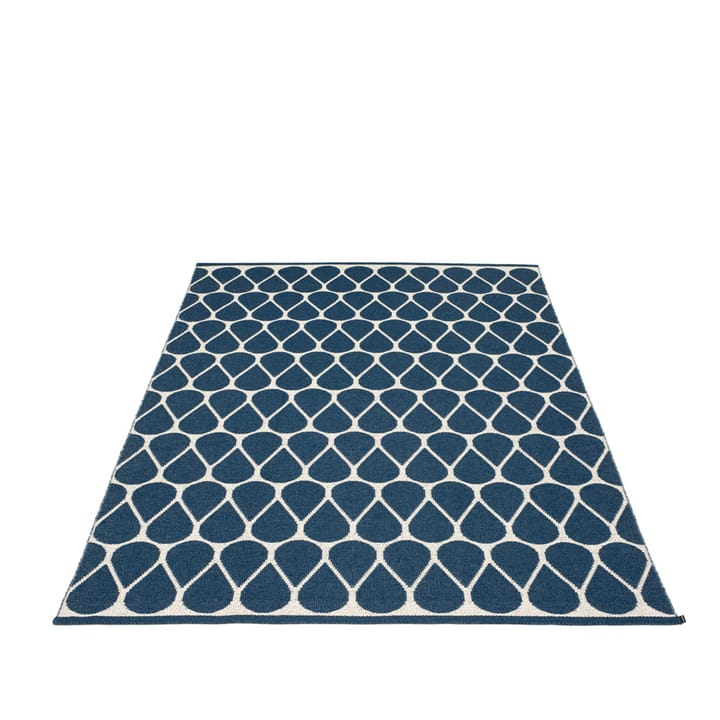Otis matta - ocean blue/vanilla, 180x275 cm - Pappelina