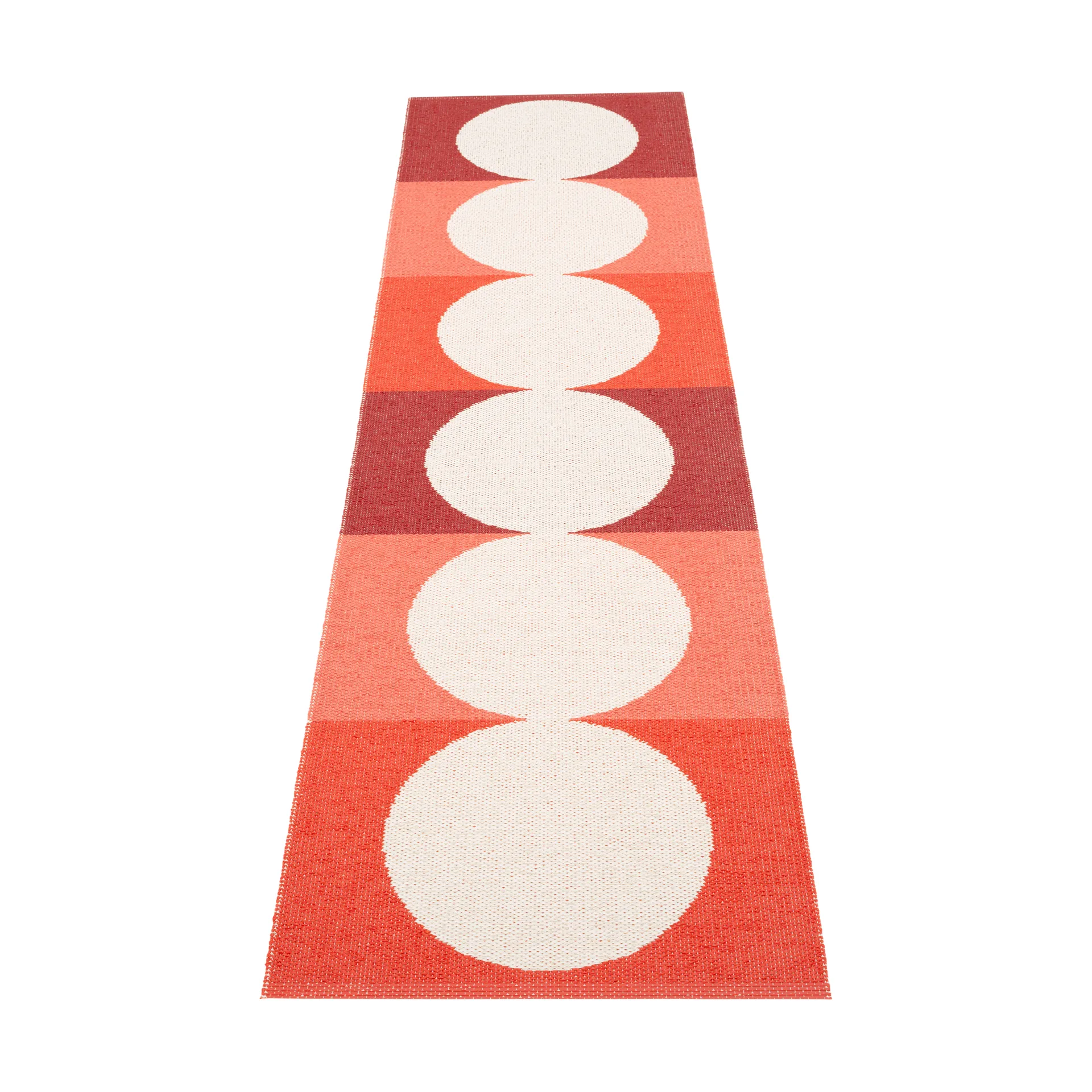 Otto gångmatta, Berry-vanilla, 70x280 cm Pappelina