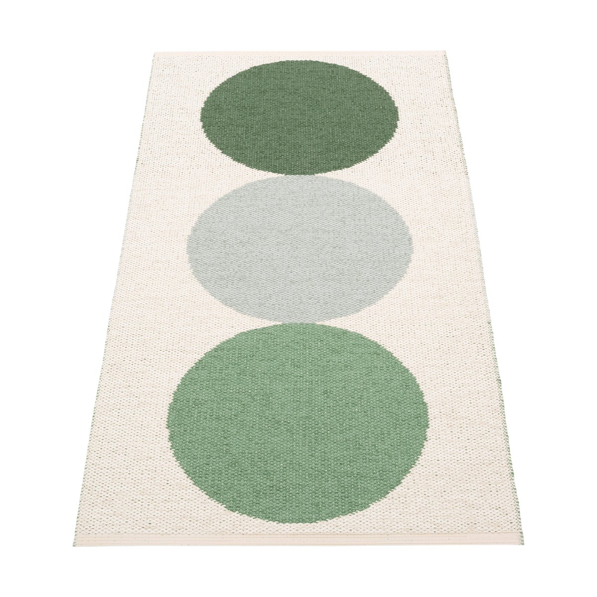Pappelina Otto gångmatta Herb-vanilla, 70x140 cm | Skandinavisk Design | Plastmattor | Grön