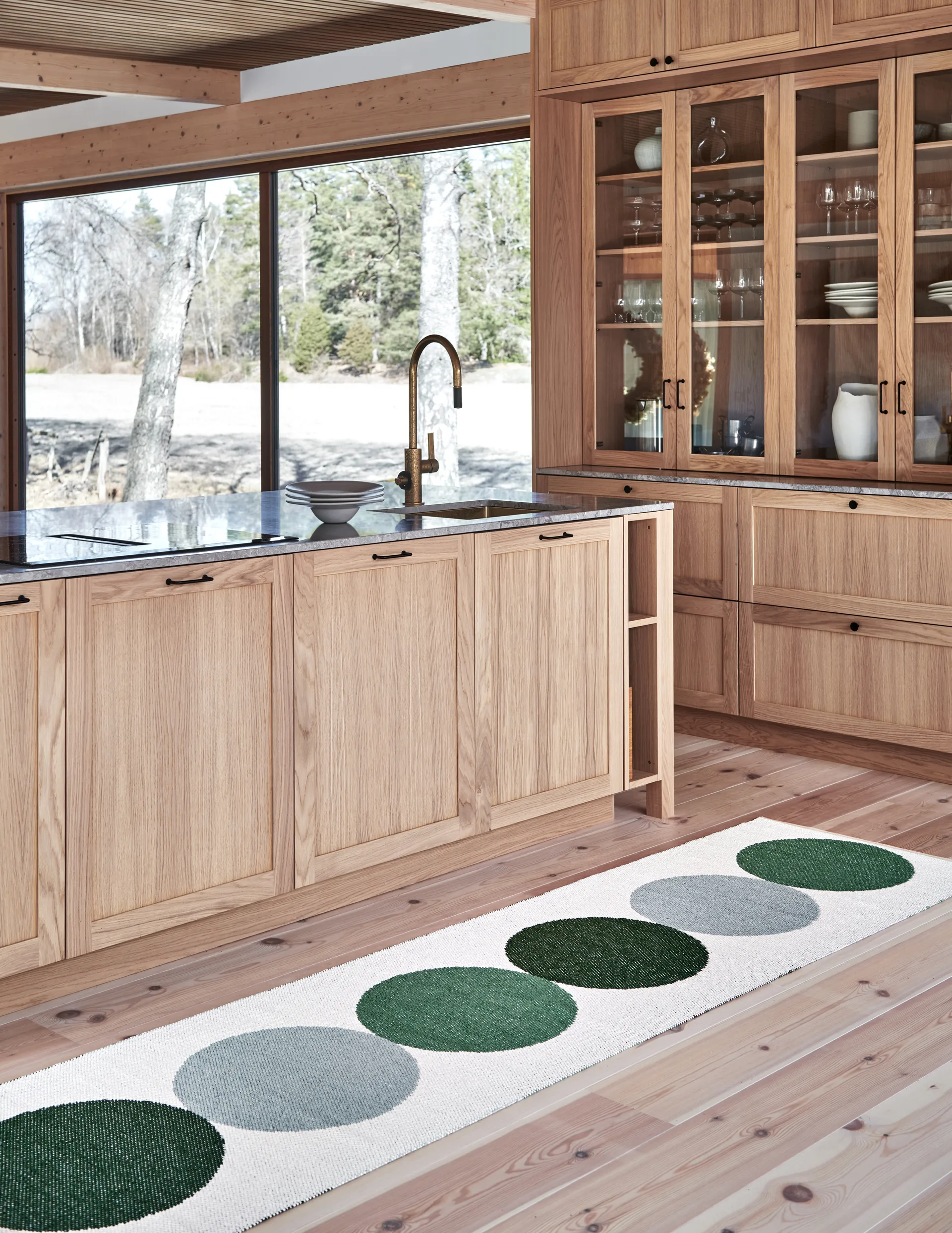 Otto gångmatta, Herb-vanilla, 70x280 cm Pappelina