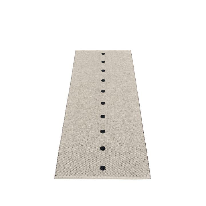 Peg gångmatta, black/linen, 70x200 cm Pappelina
