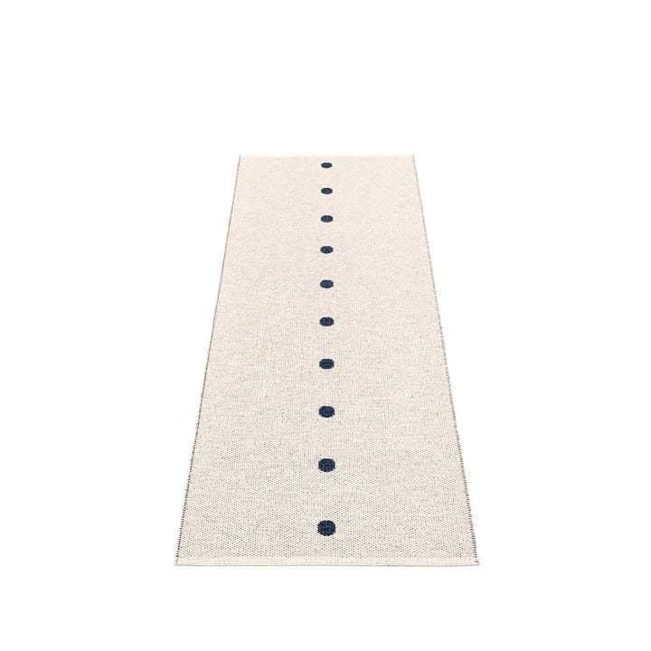 Peg gångmatta, dark blue/vanilla, 70x200 cm Pappelina