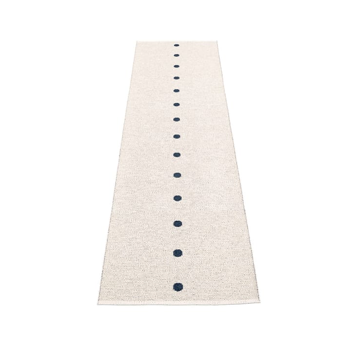 Peg gångmatta, dark blue/vanilla, 70x280 cm Pappelina