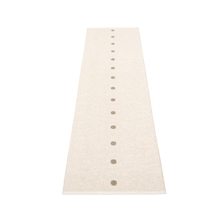 Peg gångmatta, dark linen/vanilla, 70x280 cm Pappelina