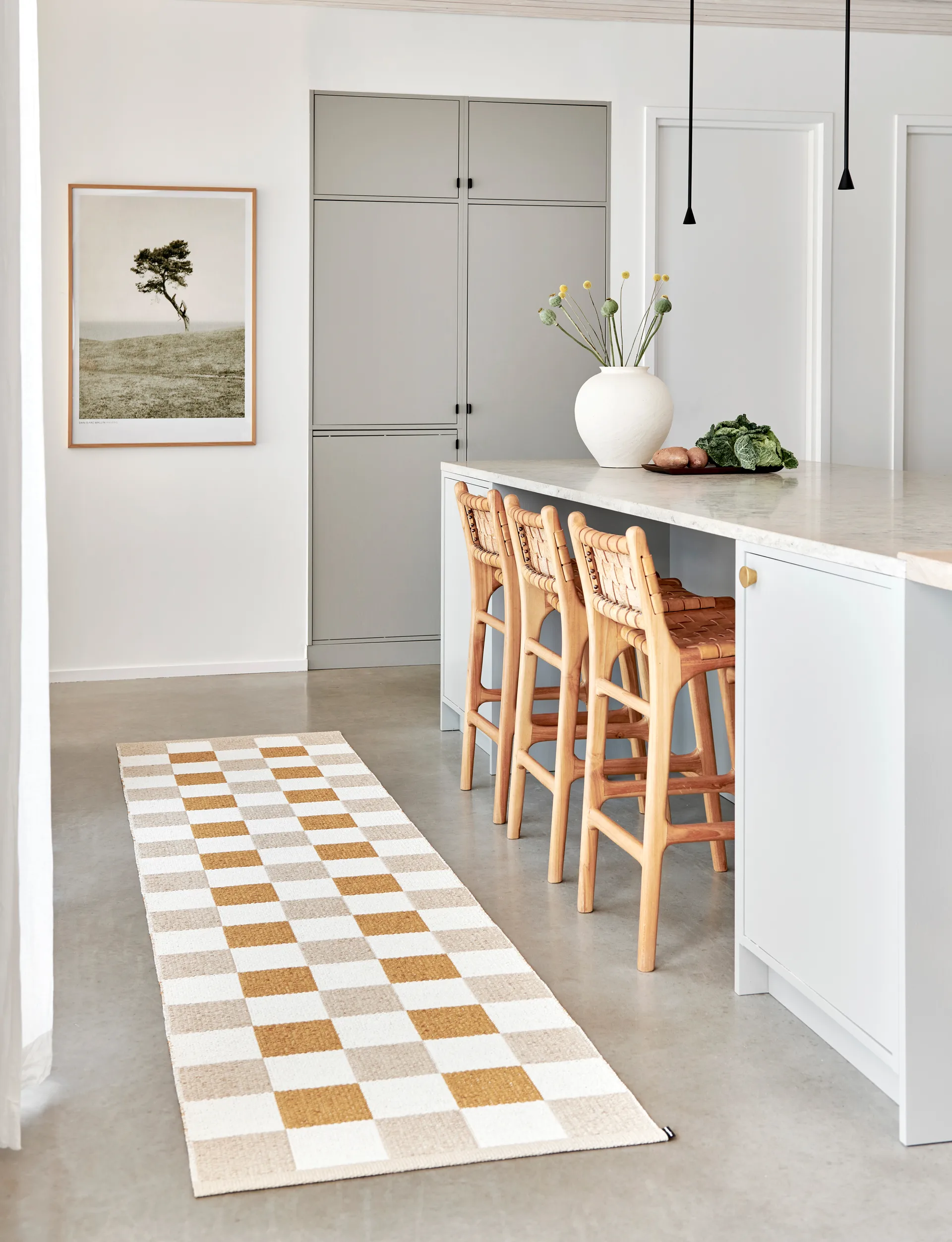 Pix gångmatta, Beige-vanilla 70x240 cm Pappelina