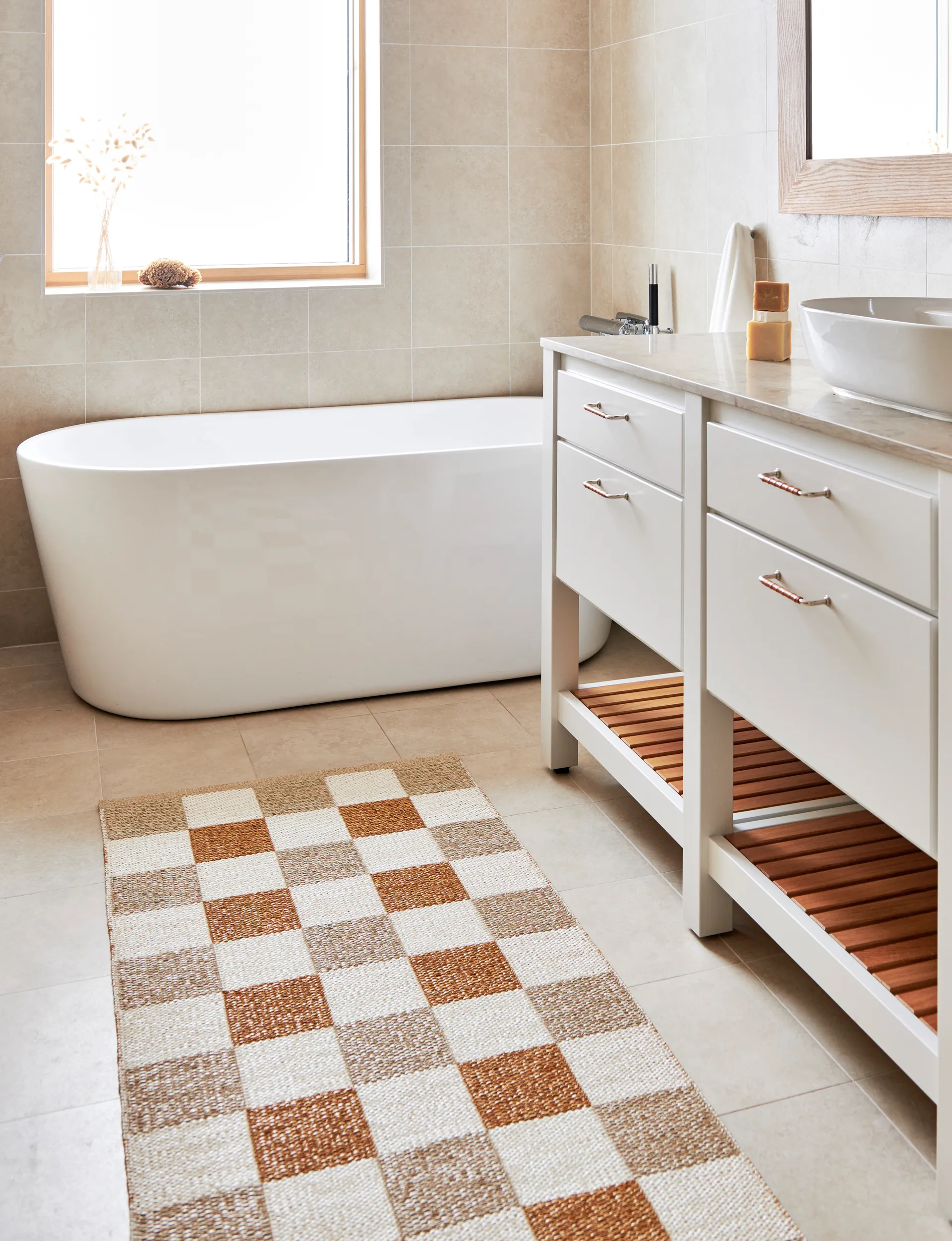 Pix gångmatta, Beige-vanilla 70x240 cm Pappelina