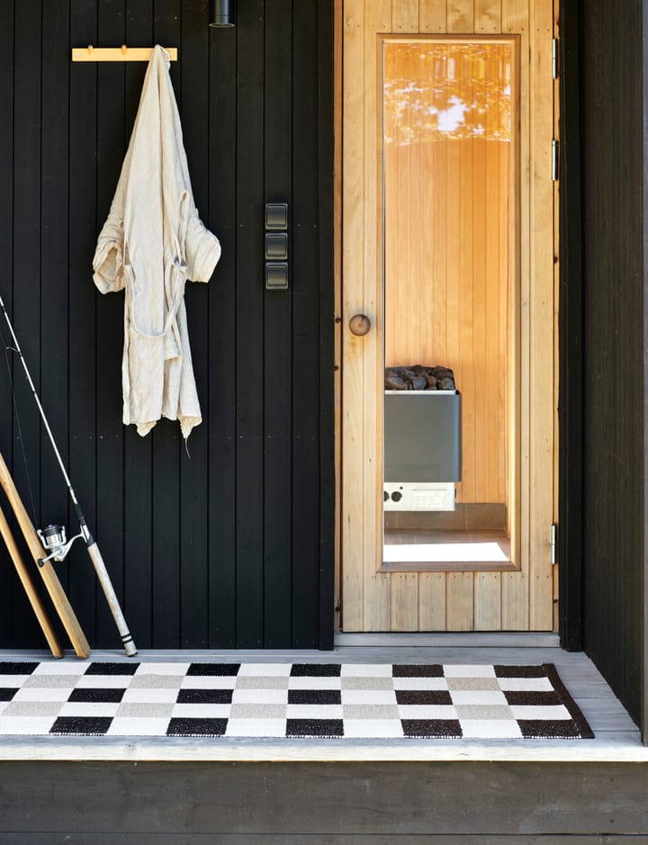 Pix gångmatta, Black-vanilla, 70x160 cm Pappelina
