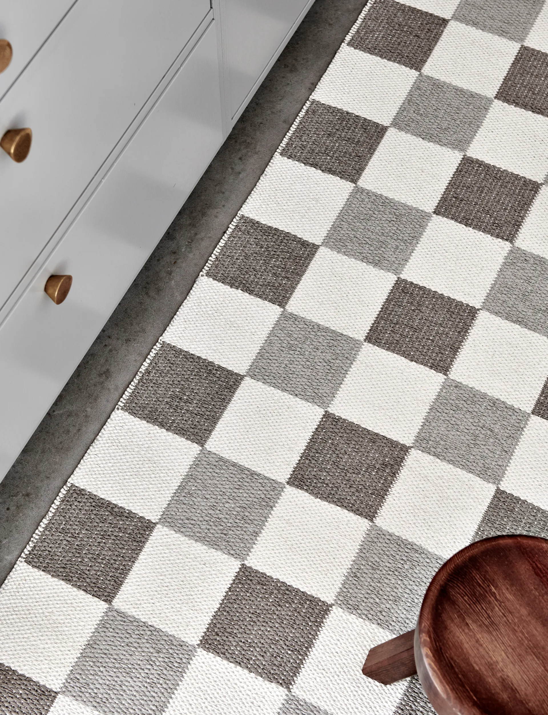 Pix gångmatta, Dark Linen-vanilla, 70x160 cm Pappelina