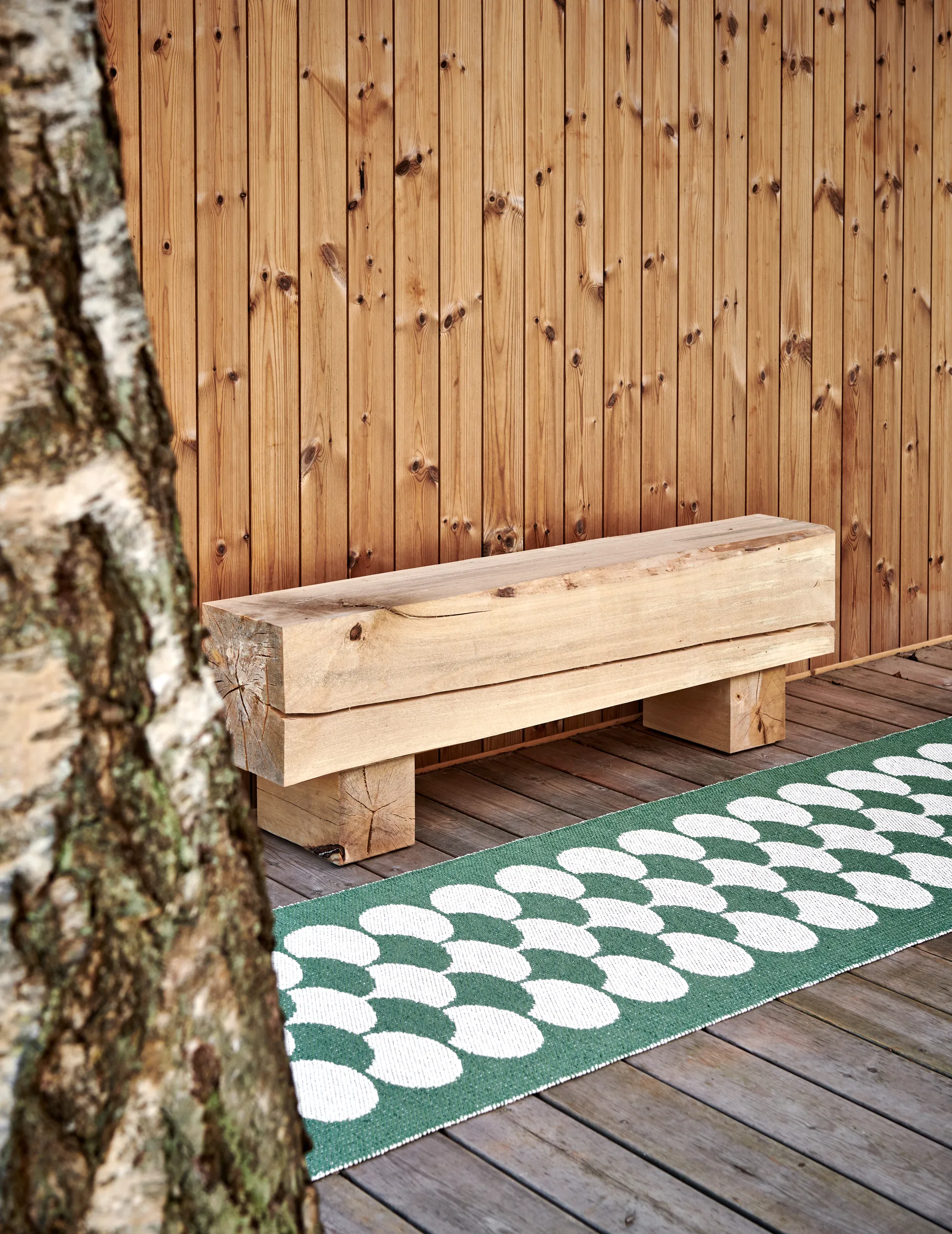 Poppy gångmatta, Oregano-vanilla, 70x250 cm Pappelina