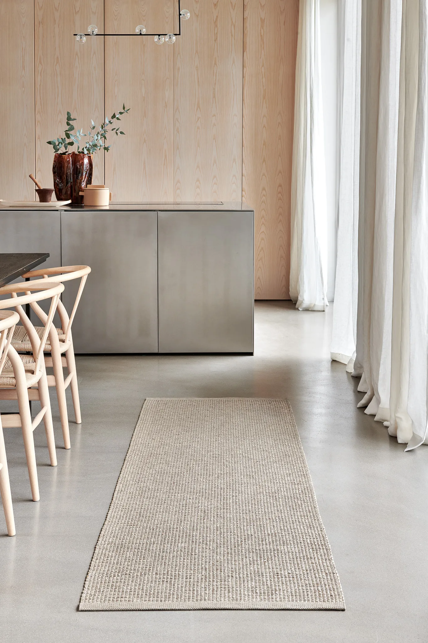 Sam matta, Beige-vanilla, 70x225 cm Pappelina