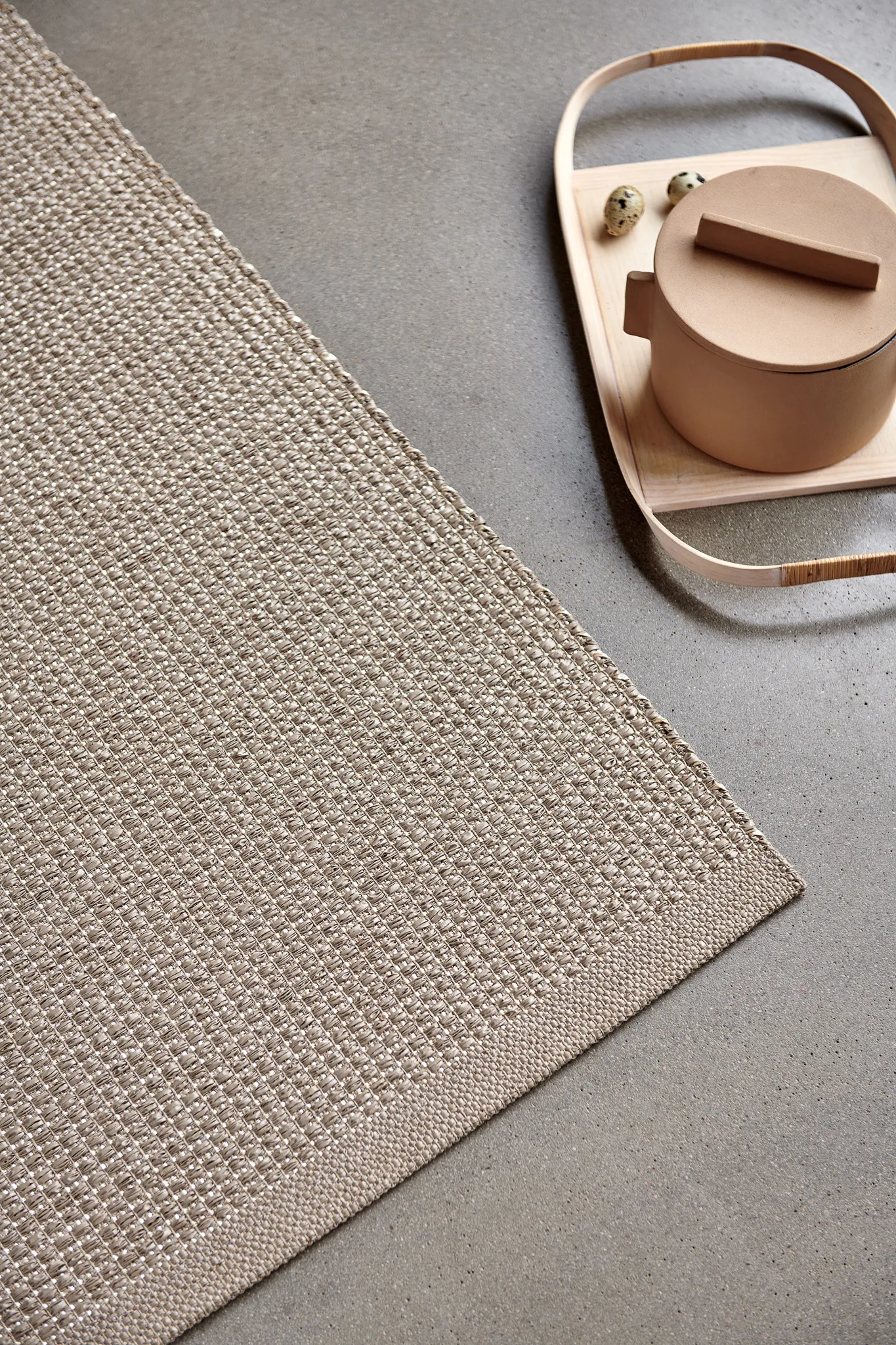 Sam matta, Beige-vanilla, 70x225 cm Pappelina