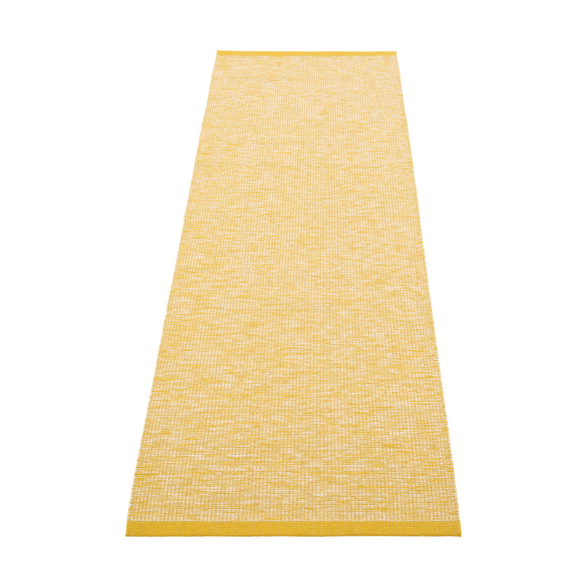 Pappelina Sam matta Mustard-cream, 70x225 cm | Skandinavisk Design | Plastmattor | Gul