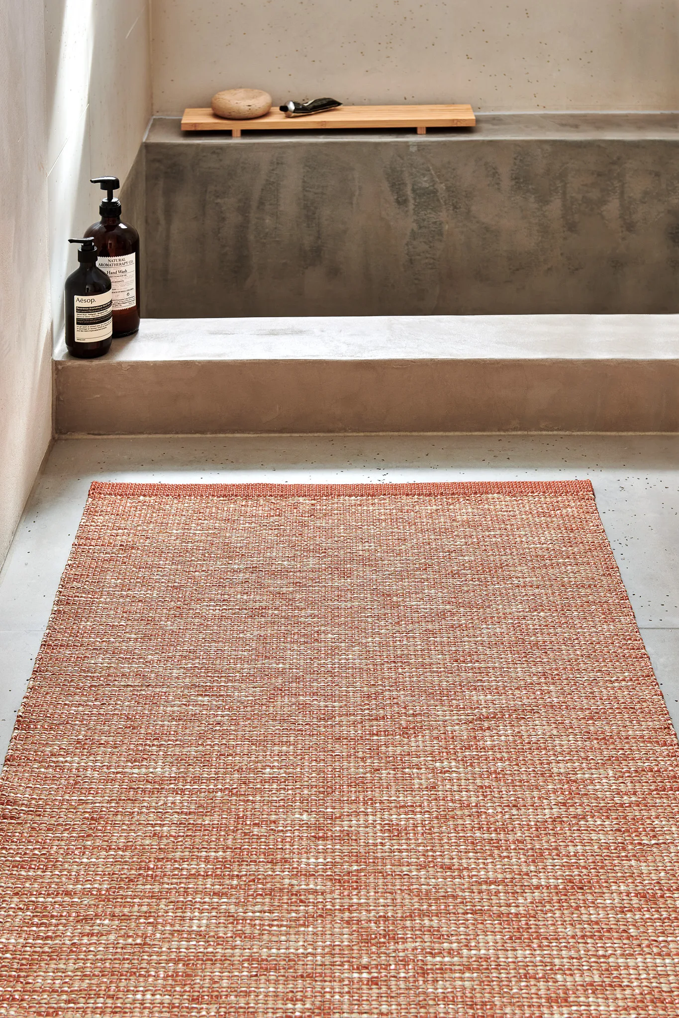 Sam matta, Mustard-cream, 70x225 cm Pappelina