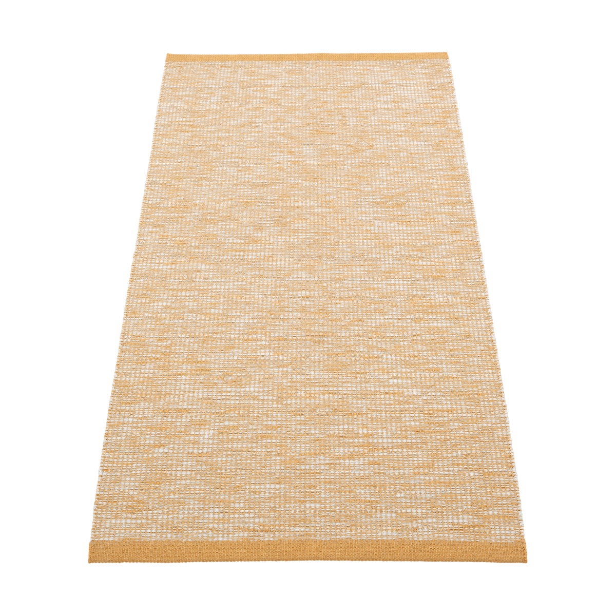 Pappelina Sam matta Ochre-fossil grey, 70x150 cm | Skandinavisk Design | Plastmattor | Gul