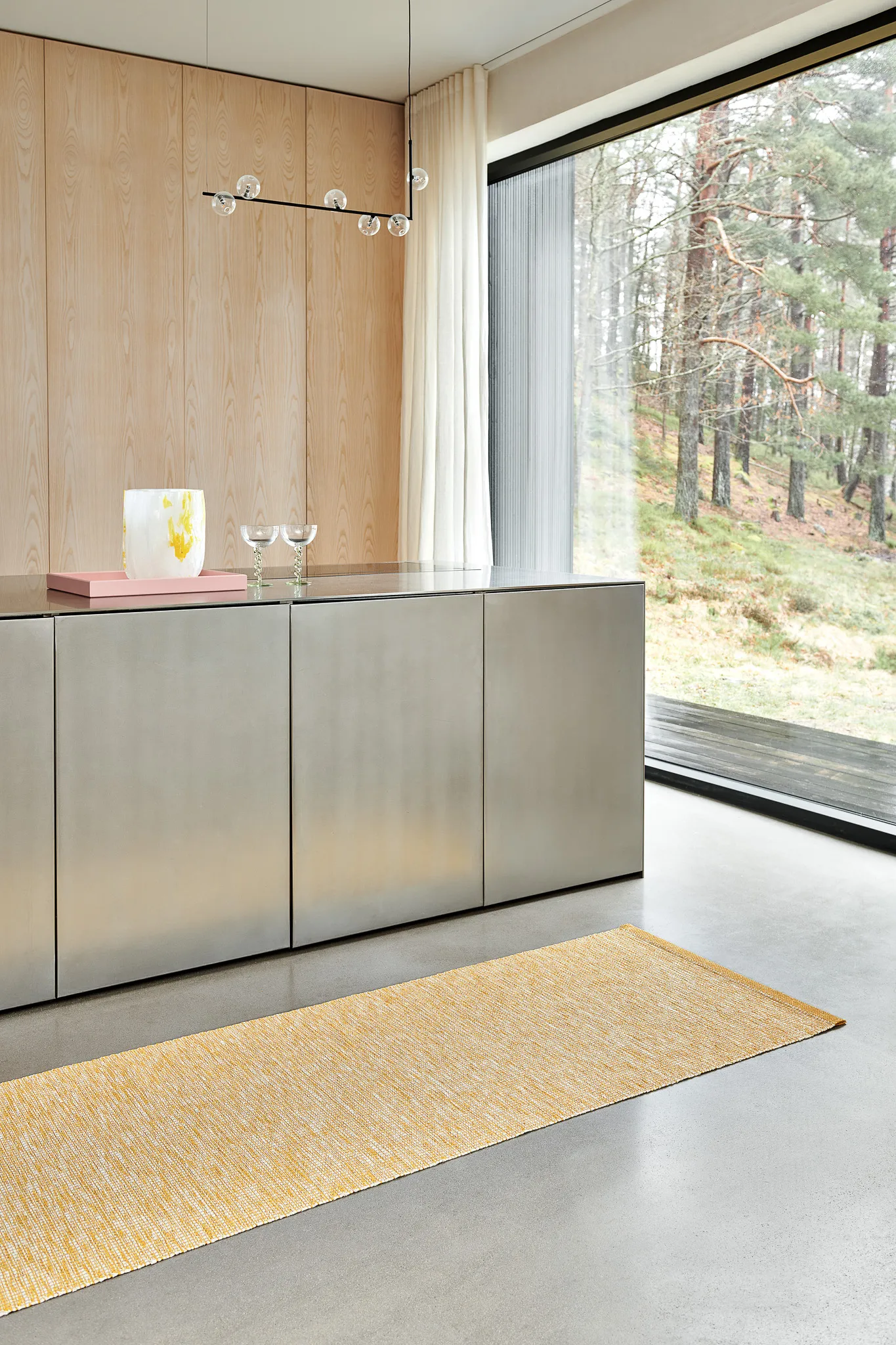 Sam matta, Pine-linen, 70x225 cm Pappelina