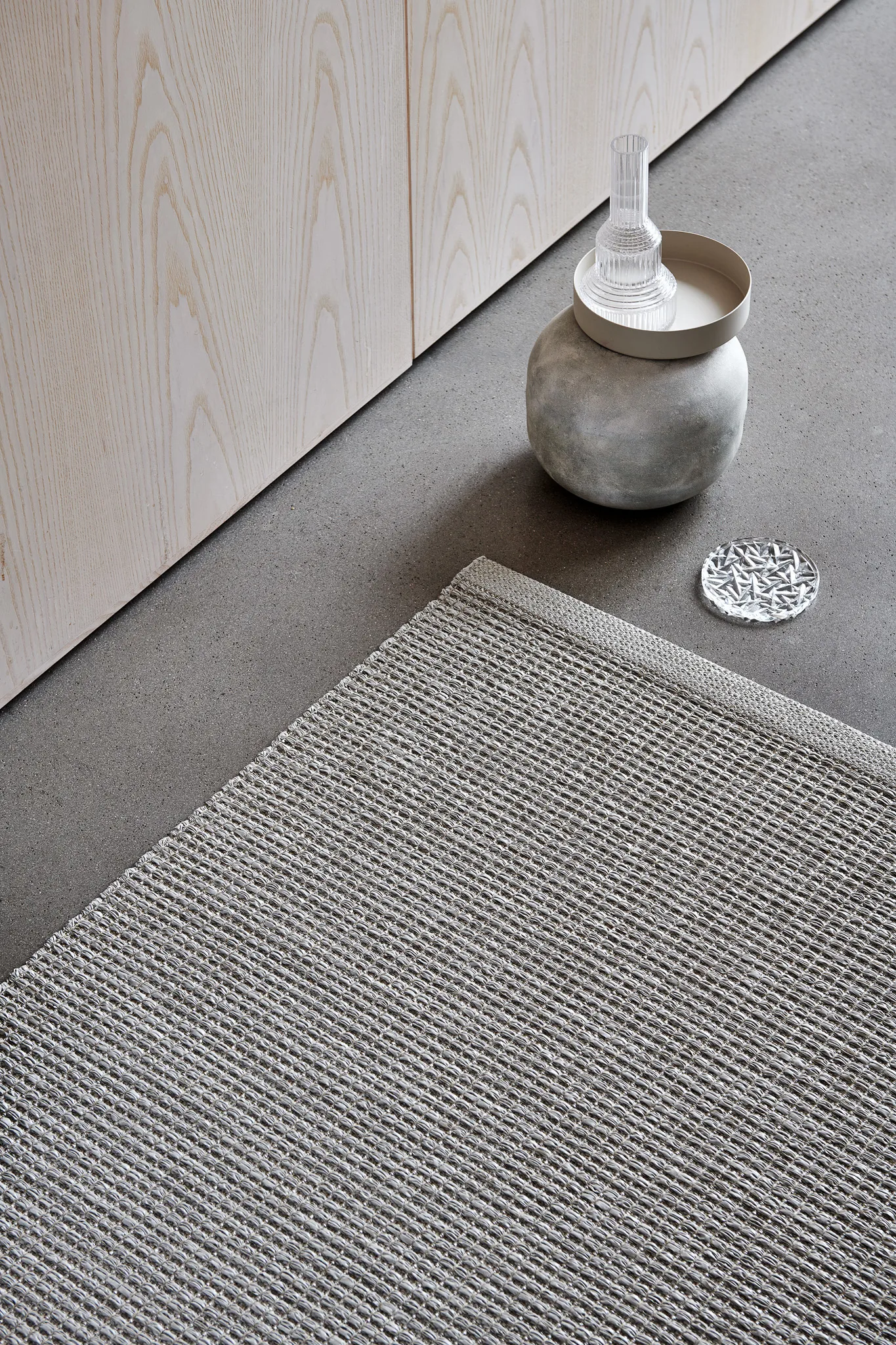 Sam matta, Warm grey-charcoal, 70x225 cm Pappelina