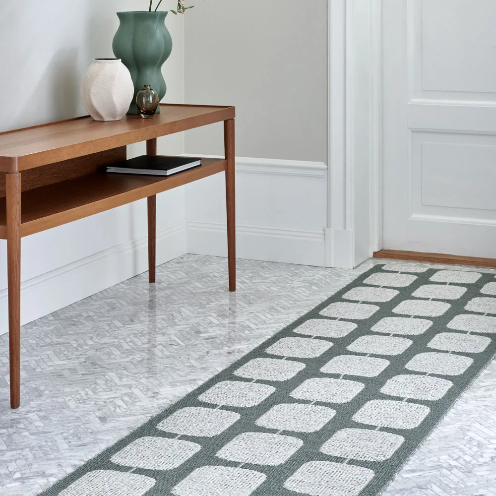 Sten gångmatta, army, 70x300 cm Pappelina