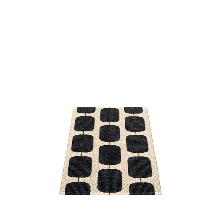 Sten gångmatta, black, 70x100 cm Pappelina