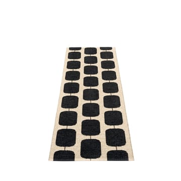 Sten gångmatta - black, 70x200 cm - Pappelina