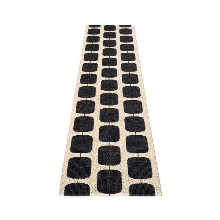 Sten gångmatta - black, 70x300 cm - Pappelina