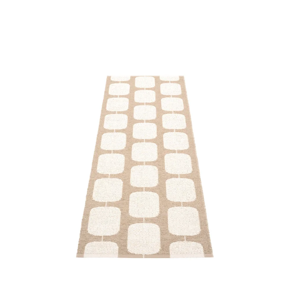 Sten gångmatta, light nougat, 70x200 cm Pappelina
