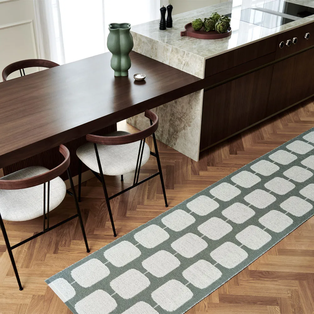 Sten gångmatta, light nougat, 70x200 cm Pappelina