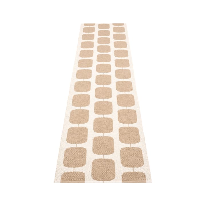 Sten gångmatta, light nougat, 70x300 cm Pappelina