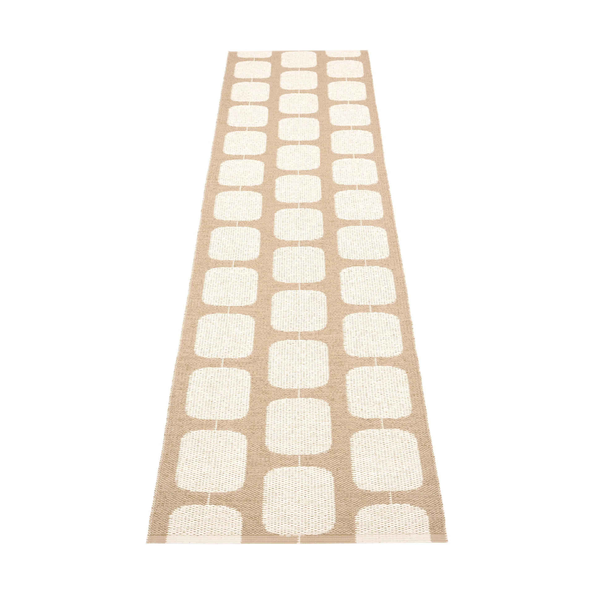 Sten gångmatta, light nougat, 70x400 cm Pappelina