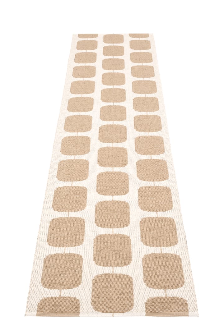 Sten gångmatta, light nougat, 70x400 cm Pappelina