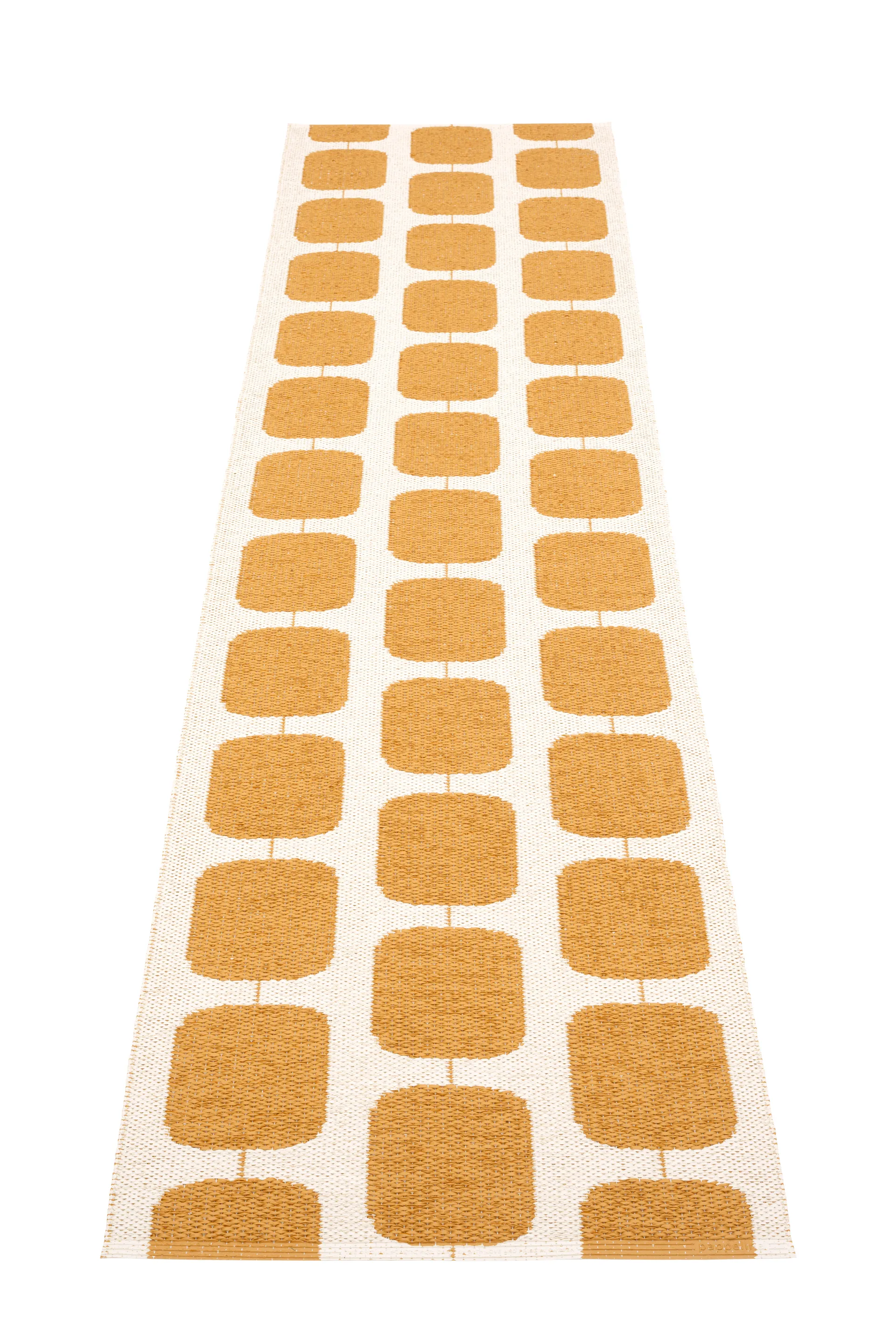 Sten gångmatta, ochre, 70x400 cm Pappelina
