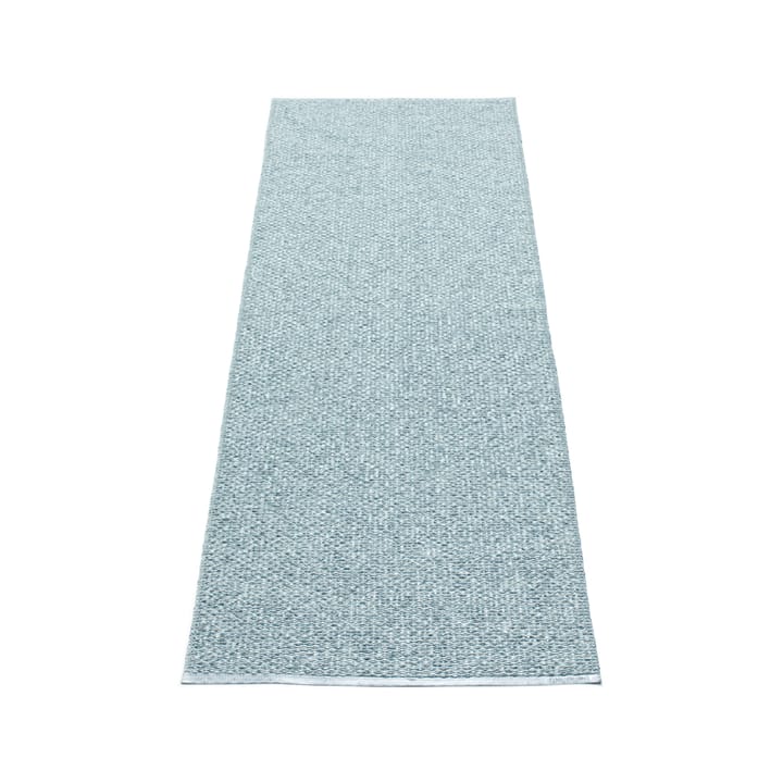 Svea gångmatta azurblue aetallic/pale turquoise - 70x320 cm - Pappelina