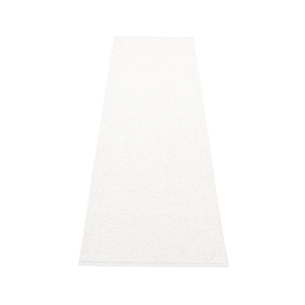 Svea gångmatta white metallic/white, 70x160 cm Pappelina
