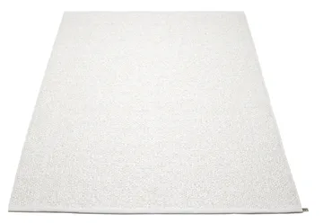 Svea matta white metallic/white - 180x260 cm - Pappelina